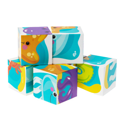 Кубики Обитатели моря 6 штук Baby Toys Десятое королевство 03532 1